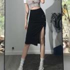 Pinned Midi Skirt