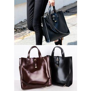 Belted-detail Shoulder Bag With Strap