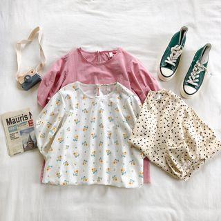 Short Sleeve Pattern Top