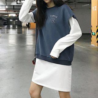 Oversized Print Vest