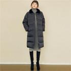 Faux-fur Collared Padded Coat
