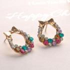 Colorful Diamond Earrings - Other Color Others - One Size