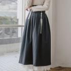 Hanbok Skirt (maxi / Charcoal Gray)