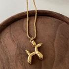 Dog Necklace E540 - Gold - One Size