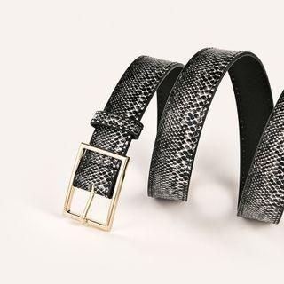 Faux Snake Skin Belt
