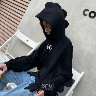 Animal Cropped Hoodie