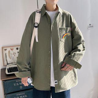 Long-sleeve Print Shirt Jacket