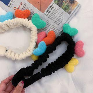 Chenille Heart Wash Headband