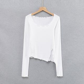 Irregular Slit T-shirt