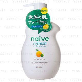 Kracie - Naive Refresh Sea Mud Body Wash Grapefruit 530ml 530ml