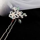Faux Pearl Flower Hair Stick White - One Size