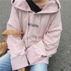 Distressed Loose-fit Hooded Pullover