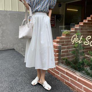High-waist Plain Skirts