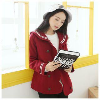 Double Breasted Sailor Collar Coat