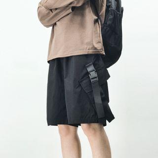 Snap Buckle Cargo Shorts / Set Of 2