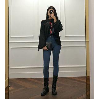 Exclusive Buttoned Skinny Pants In 3 Colors