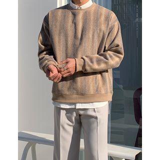 Color-block Woolen Sweatshirt