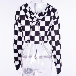 Chained Crop Hoodie