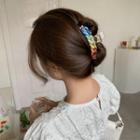 Rainbow Resin Hair Clamp Multicolor - Blue & Green & Red - One Size