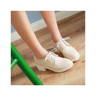 Block Heel Lace Ups