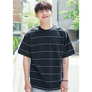 Colored Loose-fit Stripe T-shirt