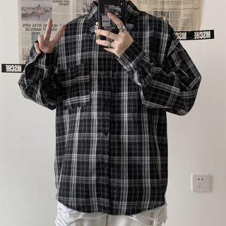 Couple Matching Plaid Button-up Shirt