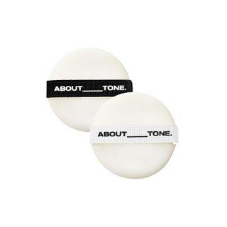 About_tone - Powder Pact Puff - 2 Colors Black