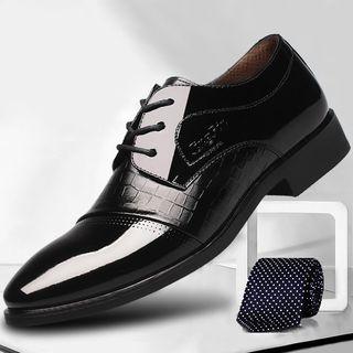 Panel Lace Up Dress Shoes
