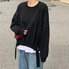 Sweatshirt / A-line Midi Tiered Skirt