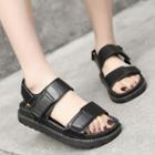 Faux Leather Patterned Sandals