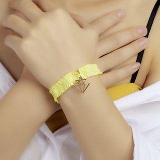 Diamond Alloy Elastic Fabric Bracelet