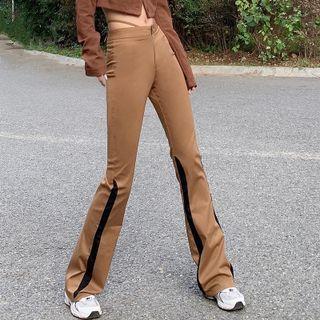 Tie-strap Boot-cut Pants