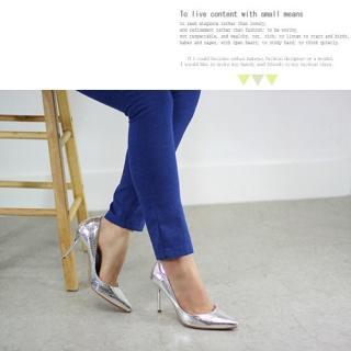Metallic Pointy-toe Stilettoes