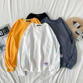 Embroider Loose-fit Sweatshirt