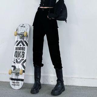 Corduroy Gathered Cuff Pants