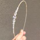 Rhinestone Headband Ly282 - White - One Size