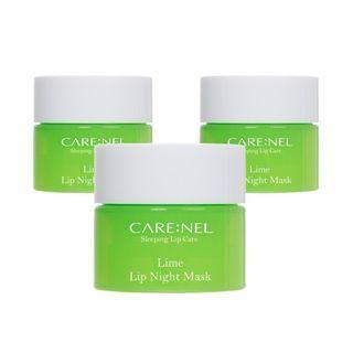Care:nel - Lime Lip Night Mask Set 5g X 3 Pcs