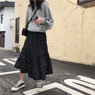 Mock Two-piece Polka Dot Dress