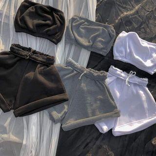 Set: Tube Top + Drawstring Shorts