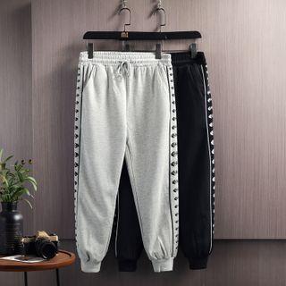 Fishbone Print Sweatpants