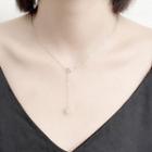 Cube Necklace White Gold - One Size