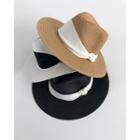 Contrast-trim Panama Hat