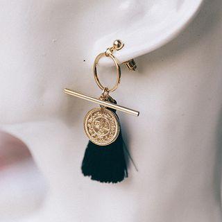 Metallic Tasseled Drop Earring