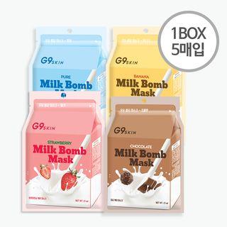 G9skin - Milk Bomb Mask (4 Types) 5pcs Pure