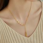 Chain Drop Necklace Gold - One Size