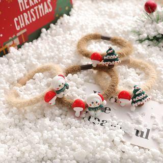Set Of 4: Christmas Hair Tie (various Designs)