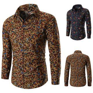 Long Sleeve Floral Print Shirt