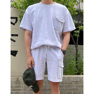 Cargo-pocket M Lange T-shirt