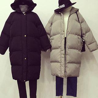 Plain Padded Hooded Coat