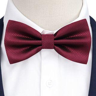 Plain Bow Tie Maroon - One Size